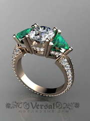 Помолвочное кольцо VGJK0048 из Желтое золото от Ювелирный Дом Версаль 1