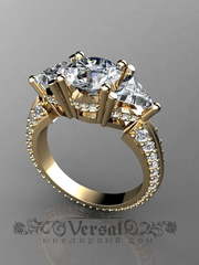 Помолвочное кольцо VGJK0048 из Желтое золото от Ювелирный Дом Версаль 1