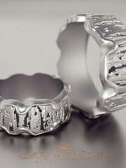 Обручальные кольца VGOK0160 из Белое золото от Ювелирный Дом Версаль 2