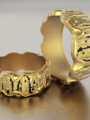 Обручальные кольца VGOK0160 из Желтое золото от Ювелирный Дом Версаль 2