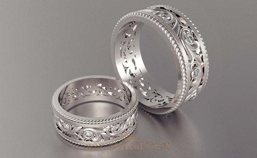 Обручальные кольца VGOK0124 из Белое золото, Платина от Ювелирный Дом Версаль 1