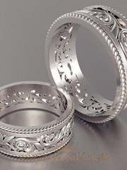 Обручальные кольца VGOK0124 из Белое золото, Платина от Ювелирный Дом Версаль 1