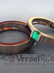 Обручальные кольца VGOK0040 из Желтое золото, Розовое (красное) золото от Ювелирный Дом Версаль 2