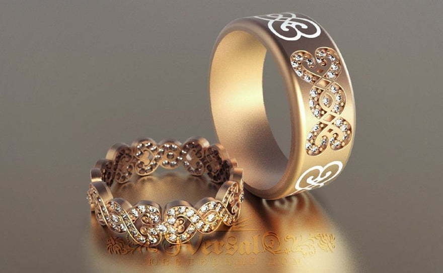 Обручальные кольца VGOK0137 из Розовое (красное) золото от Ювелирный Дом Версаль 1