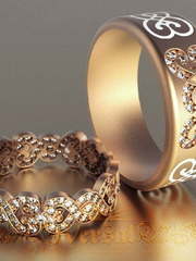 Обручальные кольца VGOK0137 из Розовое (красное) золото от Ювелирный Дом Версаль 1