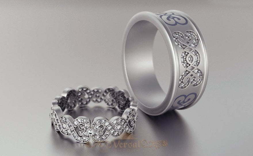 Обручальные кольца VGOK0137 из Белое золото, Платина от Ювелирный Дом Версаль 1
