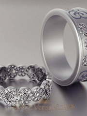 Обручальные кольца VGOK0137 из Белое золото, Платина от Ювелирный Дом Версаль 1