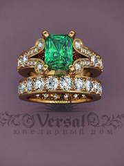 Помолвочное кольцо VGJK0099 из Желтое золото от Ювелирный Дом Версаль 1