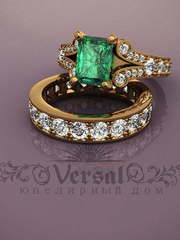 Помолвочное кольцо VGJK0099 из Желтое золото от Ювелирный Дом Версаль 2