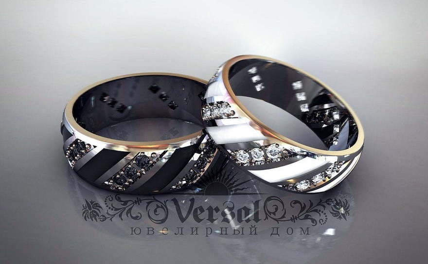 Обручальные кольца VGOK0007 из Белое золото от Ювелирный Дом Версаль 1