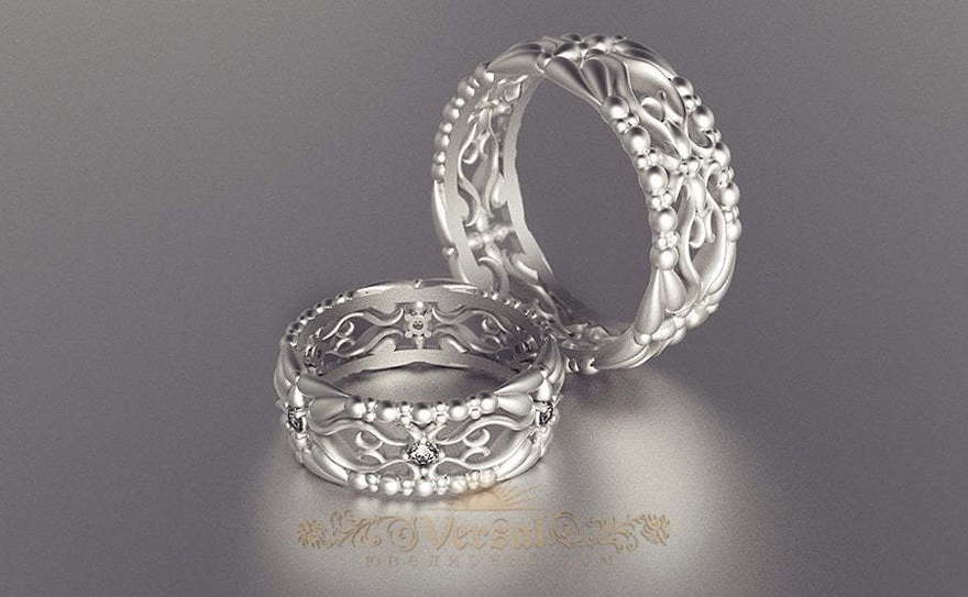 Обручальные кольца VGOK0176 из Белое золото, Платина от Ювелирный Дом Версаль 1