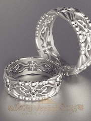 Обручальные кольца VGOK0176 из Белое золото, Платина от Ювелирный Дом Версаль 1