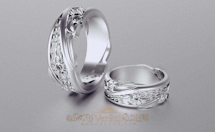 Обручальные кольца VGOK0102 из Белое золото от Ювелирный Дом Версаль 1