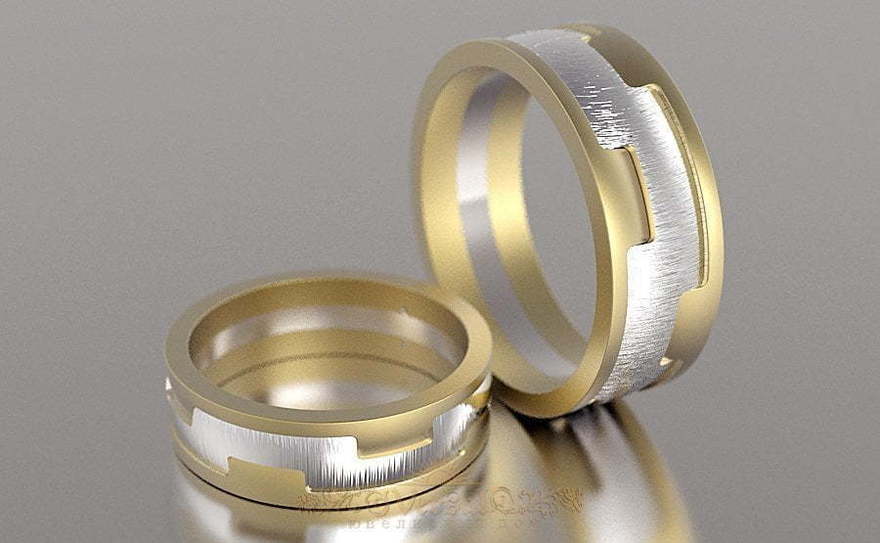 Обручальные кольца VGOK0077 из Комбинированные от Ювелирный Дом Версаль 1