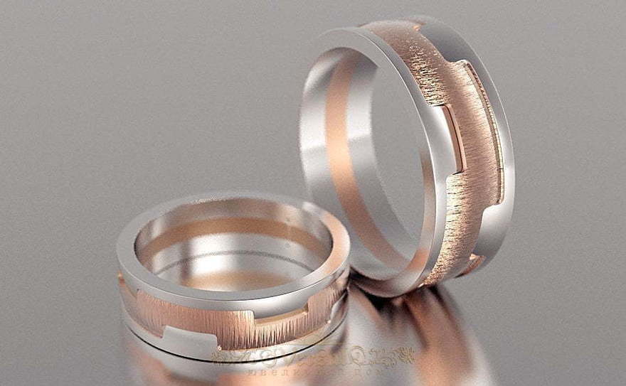 Обручальные кольца VGOK0077 из Комбинированные от Ювелирный Дом Версаль 2