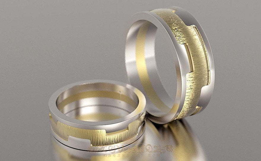 Обручальные кольца VGOK0077 из Комбинированные от Ювелирный Дом Версаль 4
