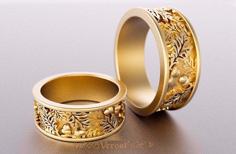 Обручальные кольца VGOK0197 из Желтое золото от Ювелирный Дом Версаль 1