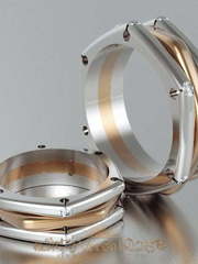 Обручальные кольца VGOK0095 из Комбинированные от Ювелирный Дом Версаль 2