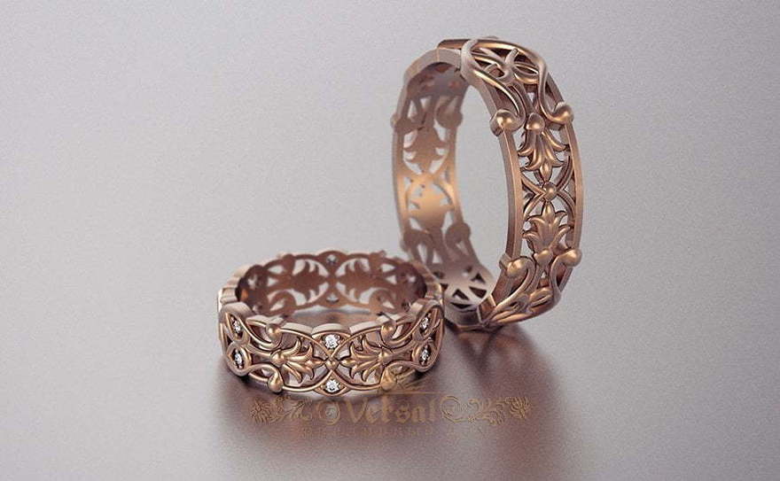 Обручальные кольца VGOK0167 из Розовое (красное) золото от Ювелирный Дом Версаль 1