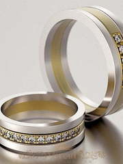 Обручальные кольца VGOK0126 из Комбинированные от Ювелирный Дом Версаль 1