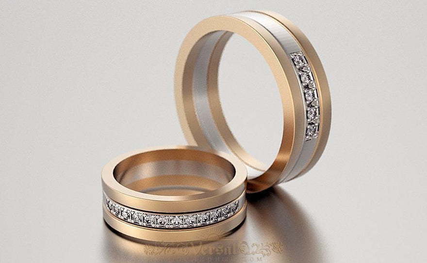 Обручальные кольца VGOK0126 из Комбинированные от Ювелирный Дом Версаль 2