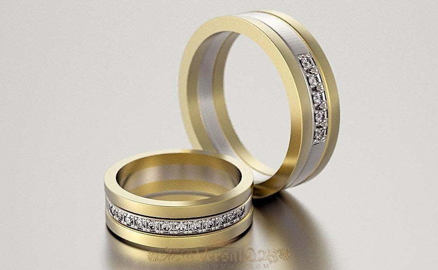 Обручальные кольца VGOK0126 из Комбинированные от Ювелирный Дом Версаль 3