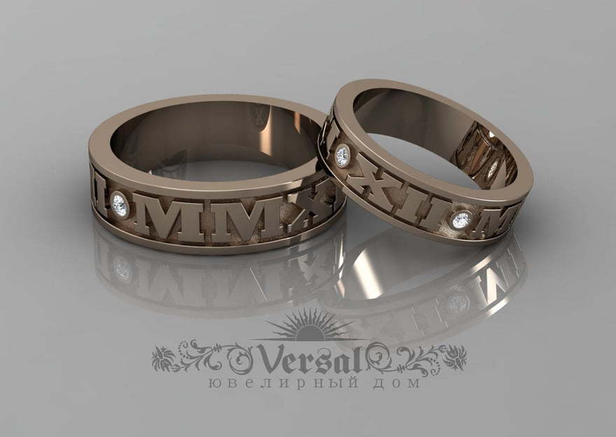 Обручальные кольца VGOK0148 из Розовое (красное) золото от Ювелирный Дом Версаль 1