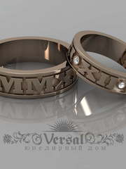 Обручальные кольца VGOK0148 из Розовое (красное) золото от Ювелирный Дом Версаль 1
