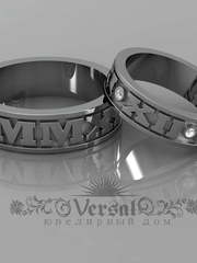 Обручальные кольца VGOK0148 из Белое золото, Платина от Ювелирный Дом Версаль 1