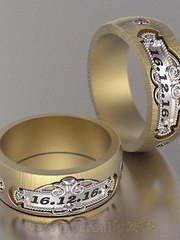 Обручальные кольца VGOK0089 из Желтое золото от Ювелирный Дом Версаль 2