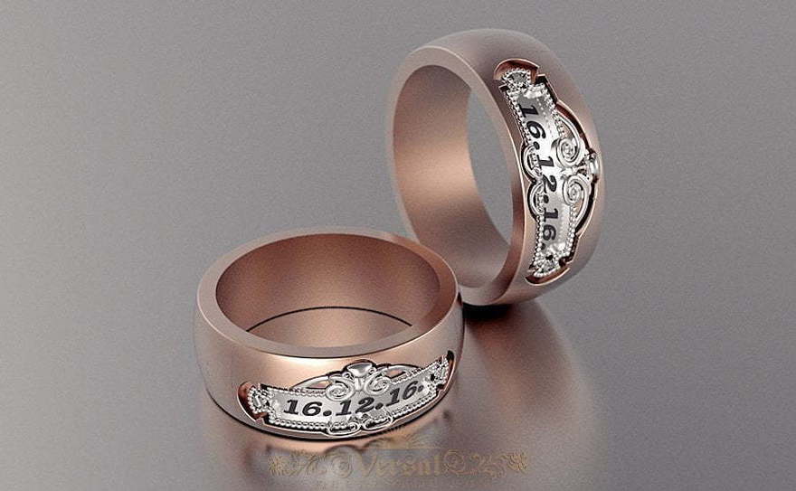 Обручальные кольца VGOK0089 из Розовое (красное) золото от Ювелирный Дом Версаль 1