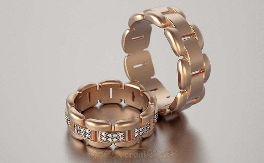 Обручальные кольца VGOK0146 из Розовое (красное) золото от Ювелирный Дом Версаль 1