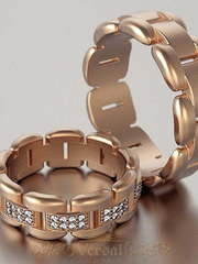 Обручальные кольца VGOK0146 из Розовое (красное) золото от Ювелирный Дом Версаль 1