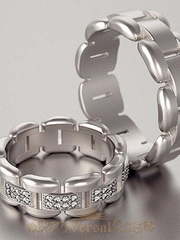 Обручальные кольца VGOK0146 из Белое золото, Платина от Ювелирный Дом Версаль 1