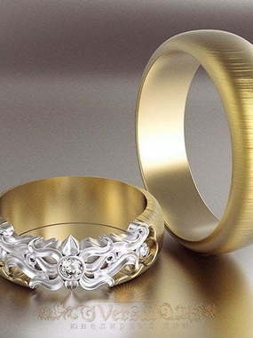 Обручальные кольца VGOK0141 из Желтое золото от Ювелирный Дом Версаль 2