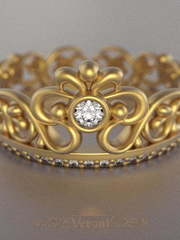 Помолвочное кольцо VGPK0106 из Желтое золото от Ювелирный Дом Версаль 1