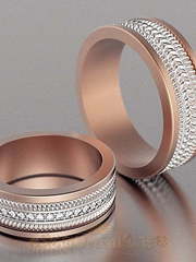 Обручальные кольца VGOK0108 из Комбинированные от Ювелирный Дом Версаль 1