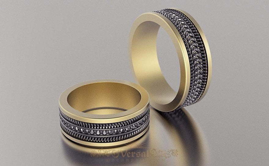 Обручальные кольца VGOK0108 из Комбинированные от Ювелирный Дом Версаль 2
