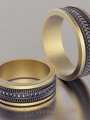 Обручальные кольца VGOK0108 из Комбинированные от Ювелирный Дом Версаль 2