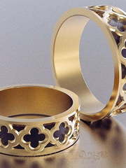 Обручальные кольца VGOK0200 из Белое золото, Желтое золото от Ювелирный Дом Версаль 1