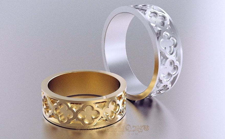 Обручальные кольца VGOK0200 из Желтое золото, Белое золото от Ювелирный Дом Версаль 2