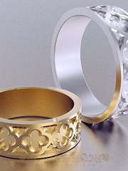 Обручальные кольца VGOK0200 из Белое золото, Желтое золото от Ювелирный Дом Версаль 2