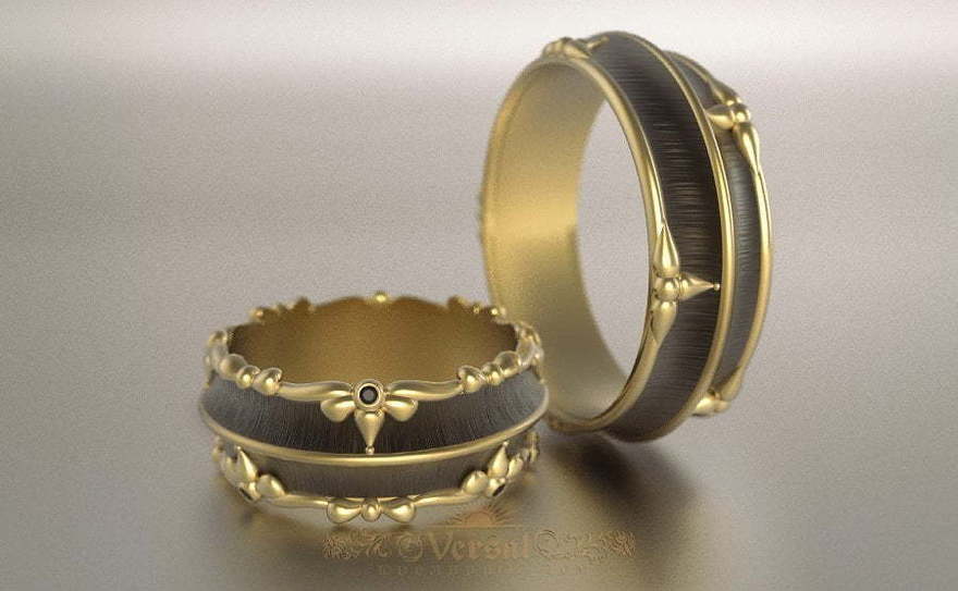 Обручальные кольца VGOK0169 из Комбинированные от Ювелирный Дом Версаль 1