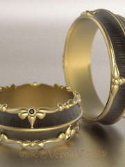 Обручальные кольца VGOK0169 из Комбинированные от Ювелирный Дом Версаль 1