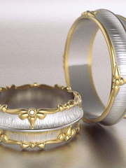 Обручальные кольца VGOK0169 из Комбинированные от Ювелирный Дом Версаль 2