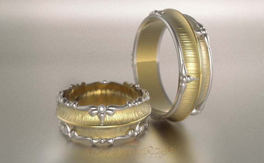 Обручальные кольца VGOK0169 из Комбинированные от Ювелирный Дом Версаль 3