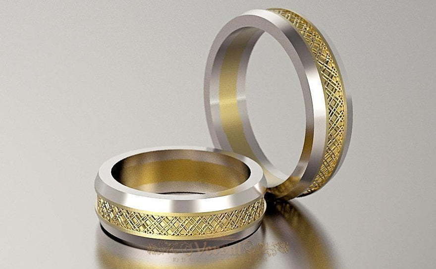 Обручальные кольца VGOK0002 из Комбинированные от Ювелирный Дом Версаль 1