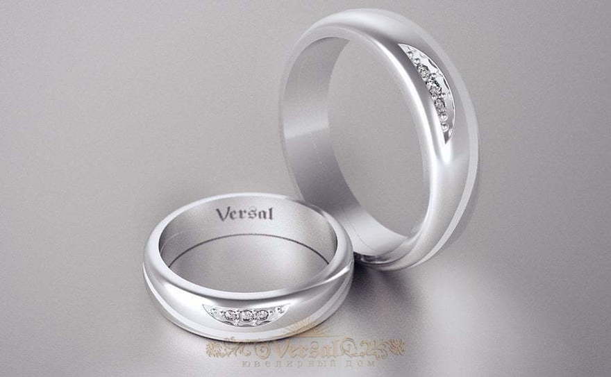 Обручальные кольца VGOK0008 из Белое золото, Платина от Ювелирный Дом Версаль 1