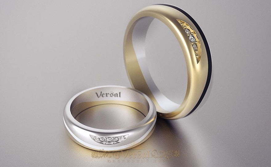 Обручальные кольца VGOK0008 из Комбинированные от Ювелирный Дом Версаль 1