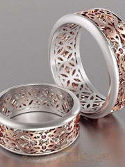 Обручальные кольца VGOK0099 из Комбинированные от Ювелирный Дом Версаль 1